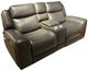Corinthian Furniture George Slate Power Reclining Loveseat with Console-0