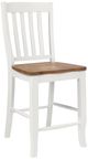Winners Only® Pacifica Rustic Brown/White Rake Bar Stool-0