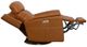 Flexsteel® View Dark Orange Swivel Power Recliner with Power Headrest and Lumbar-4