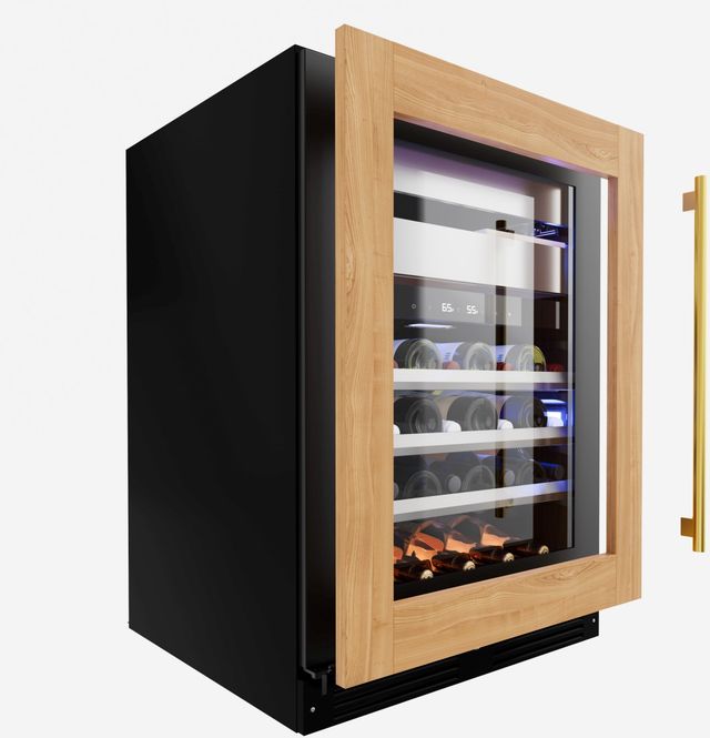 XO 24'' 5.4 Cu. Ft. Panel Ready Wine Cooler with Left Hinge Glass Door and Weed Preservation System-2