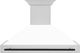 ZLINE Autograph Edition 48" Stainless Steel Wall Mounted Range Hood with White Matte Shell and Matte Black Handle-0