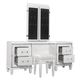 Homelegance® Tamsin White Metallic Vanity Dresser with Mirror-3
