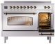Ilve® Nostalgie II Series 48" Stainless Steel Pro Style Induction Range-2