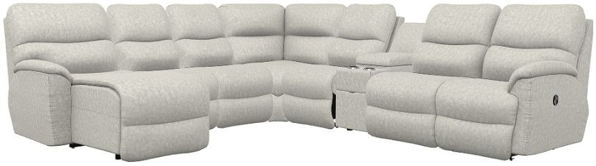 La-Z-Boy® Trouper Dove Reclining Sectional with Custom Layout Options ...