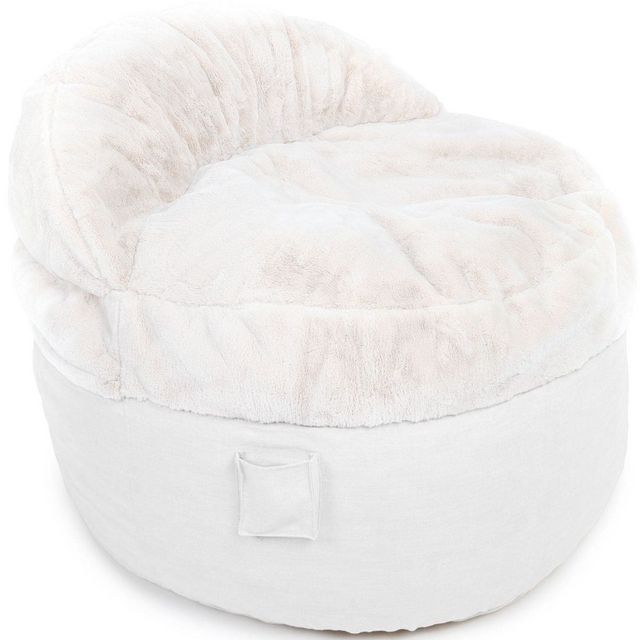 CordaRoy's® NEST Bunny Fur Cream Full Chair