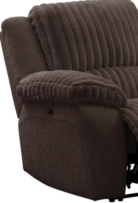 American Wholesale Furniture Mondo Chocolate Power Recliner-1
