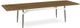 Amisco Customizable Link Solid Birch Extension Dining Table with Two Leaves-0