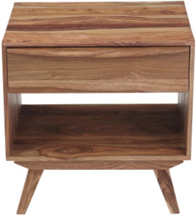 Porter International Designs Fusion Light Brown Nightstand-1
