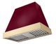 AGA Euclid 36" Cranberry Wall Mounted Range Hood with Polished Brass Trim-0