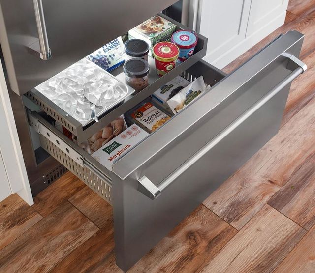 BlueStar® 36 in. 22.4 Cu. Ft. Stainless Steel Bottom Freezer Built In Refrigerator-3