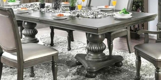 Furniture of America® Alpena Gray Dining Table-0