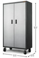 Gladiator® Ready-to-Assemble Silver Tread Mobile Storage Cabinet-4