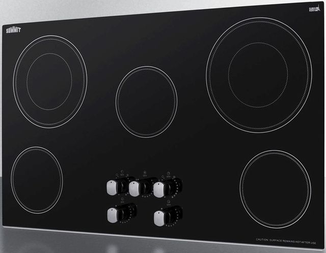 Summit® 36" Black Electric Cooktop-3