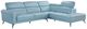 Homelegance® Giselle 2-Piece Blue Left-Arm Facing Sectional and Chaise-2