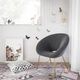 TOV Furniture by TOV Slashed Grey Nolan Velvet Chair-4