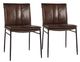 Classic Home Mayer 2-Piece Brown Dining Chair Set -0