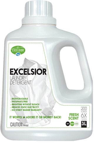 Excelsior HE Detergents 3L Fresh Scent Laundry Detergent With Eco Bottle dispenser-0