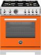 Bertazzoni Professional Series 30" Arancio Pro Style Dual Fuel Range-0