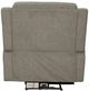 Flexsteel® Taylor Fog Gray Power Recliner with Power Headrest-3