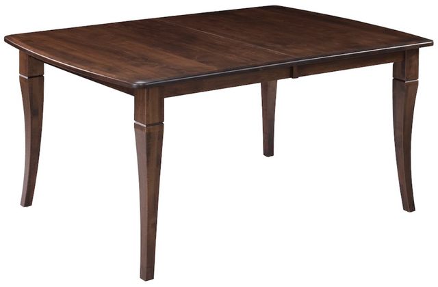 Archbold Furniture Customizable Amish Essentials Maple Bow End Dining Table -0