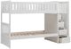 Homelegance® Galen White Twin/Twin Step Bunk Bed-4