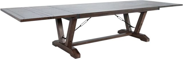Sunny Designs™ Yellowstone Buckskin Extension Table with Folding Leaves-2