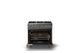 Viking® 5 Series 36" Damascus Gray Pro Style Gas (LP) Range with Brushed Brass Trim-1