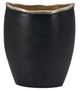A & B Home Black/Gold Flower Vase with Curved Rim-0