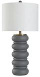 StyleCraft Frosted Charcoal Table Lamp-0