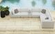 Elements International Zandara 7-Piece Beige Fabric Outdoor Sectional-1