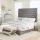 Coaster® Camille Grey Queen Button Tufted Bed-2