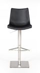 VIG Furniture Modrest Aaron Black/Stainless Steel Bar Stool -0