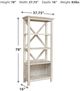 Signature Design by Ashley® Carynhurst Whitewash Large Bookcase-2