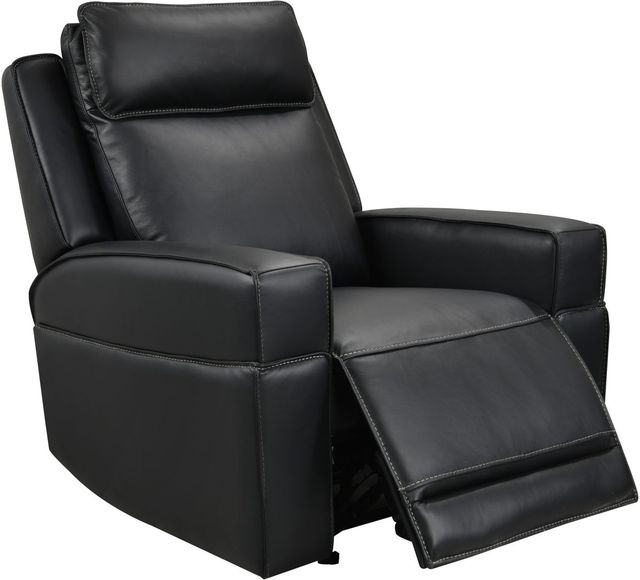 Leather Italia™ Cambria Valley Black Power Glider Recliner-0