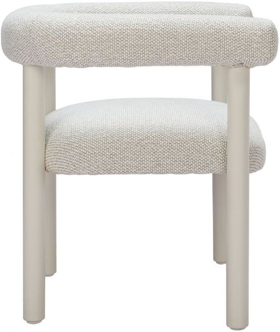 Zuo® Modern Sunbath 2-Piece Gray/White Aluminum Outdoor Dining Arm Chair Set-2