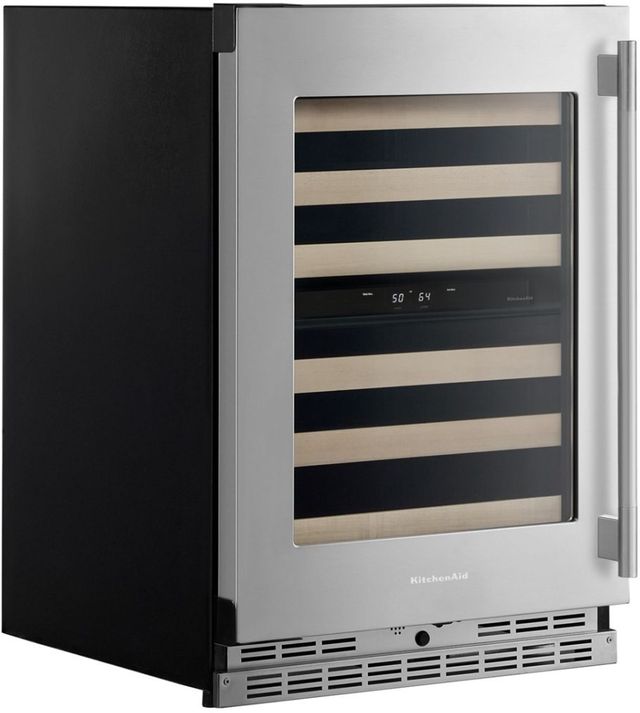 KitchenAid® 24" PrintShield™ Stainless Steel Wine Cooler -4