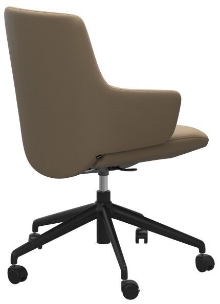 Stressless® by Ekornes® Customizable Laurel Large Low-Back Home Office Arm Chair-3