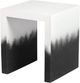 TOV Furniture Matra White End Table with Black Base-3