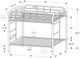 Monarch Specialties Inc. Black Twin Bunk Bed-3