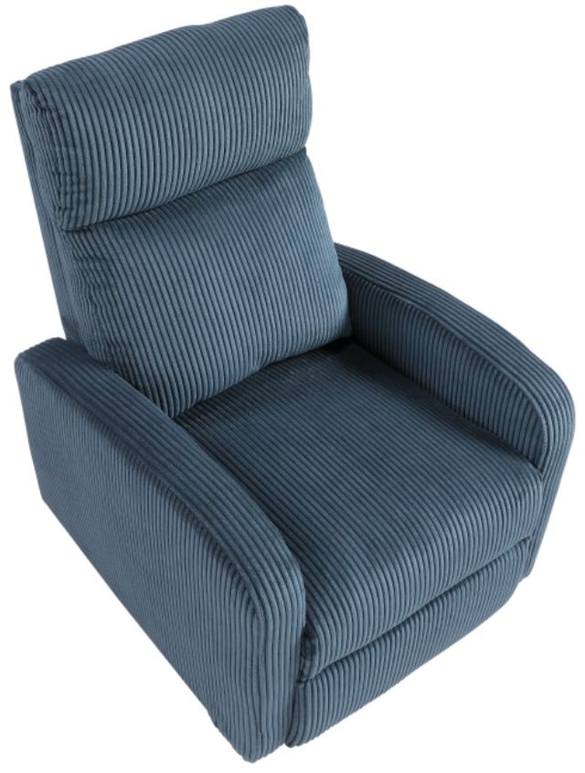 Homelegance® Parsons Midnight Blue Manual Push Back Recliner-3