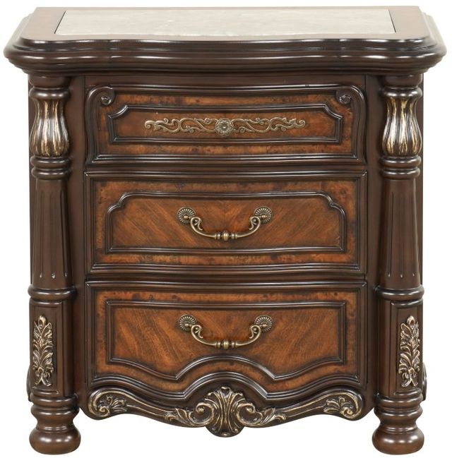 New Classic® Home Furnishings Bella Notte Mahogany Brown Nightstand-2