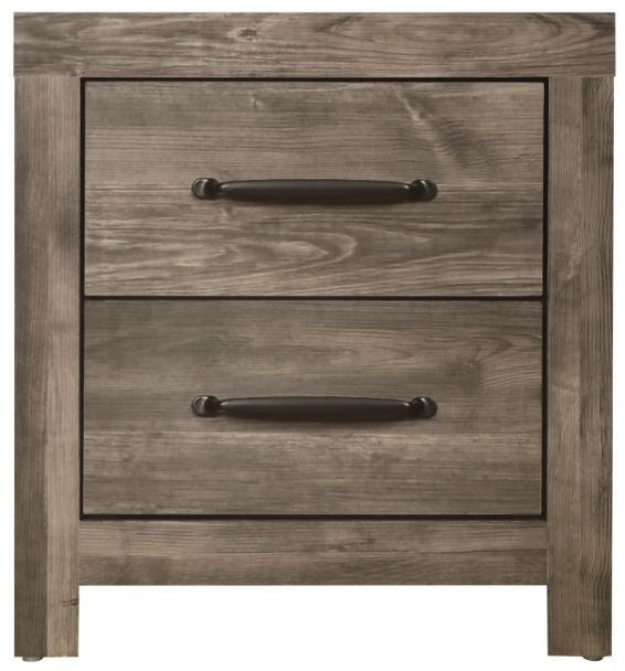 New Classic® Home Furnishings Misty Lodge 4-Piece Greige King Panel Bedroom Set-3