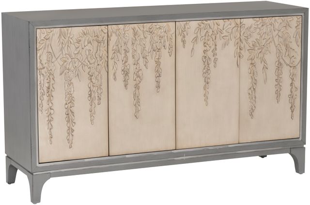 Coast2Coast Home™ Cragen Antique White/Gray Credenza-0