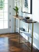 Century® Compositions Bridgeton Top Console Table with Satin Brass Base-3