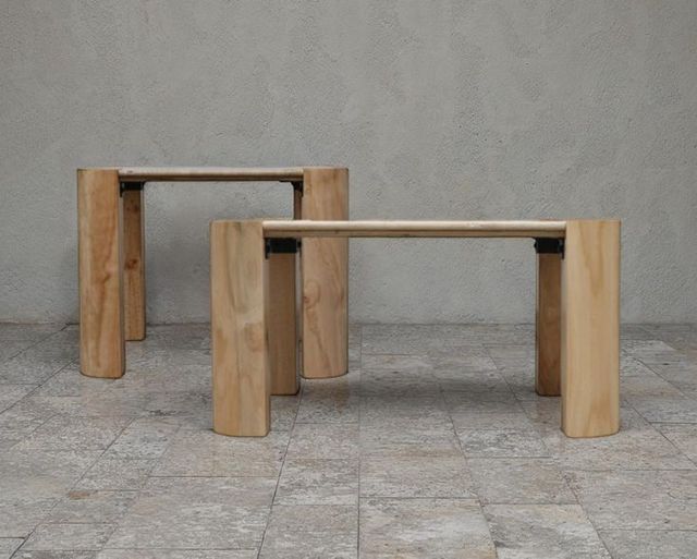 Nest Home Collections Esme Nordic Natural/Sabbia Travertine 26" Square End Table-1