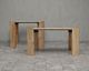 Nest Home Collections Esme Nordic Natural/Sabbia Travertine 26" Square End Table-1