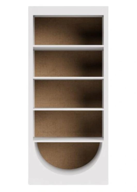 Riverside Furniture Rosalie White Caps Bookcase-2