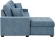 Homelegance® Waitsfield 2-Piece Blue Left-Arm Facing Pull-out Sleeper Sectional and Chaise with Hidden Storage-3