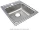 Elkay Lustertone® Lustrous Satin 17" x 20" x 7" 1-Hole Single Bowl Drop-in ADA Sink-0