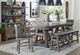 Parker House® Lodge 8-Piece Siltstone Counter Table Set with Display Hutch-0